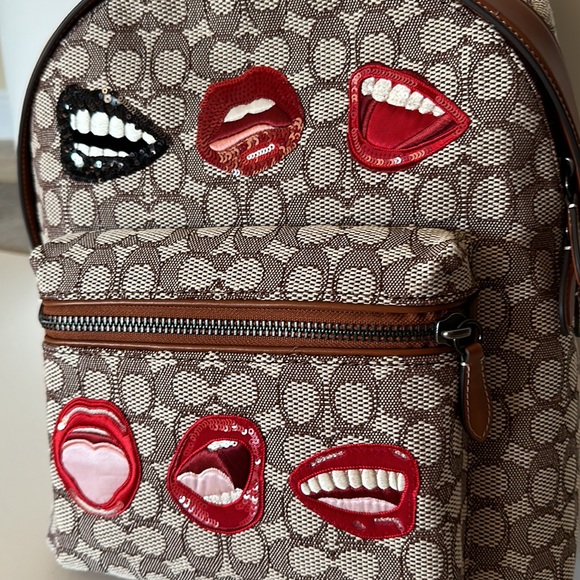 NWT Coach X Tom Wesselmann Charter Backpack Signature Textile Jacquard Purse Bag - Picture 7 of 12